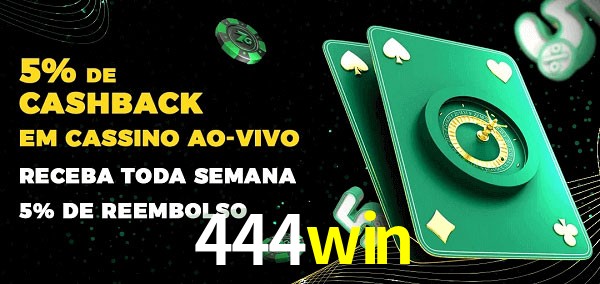 Promoções do cassino ao Vivo 444win
